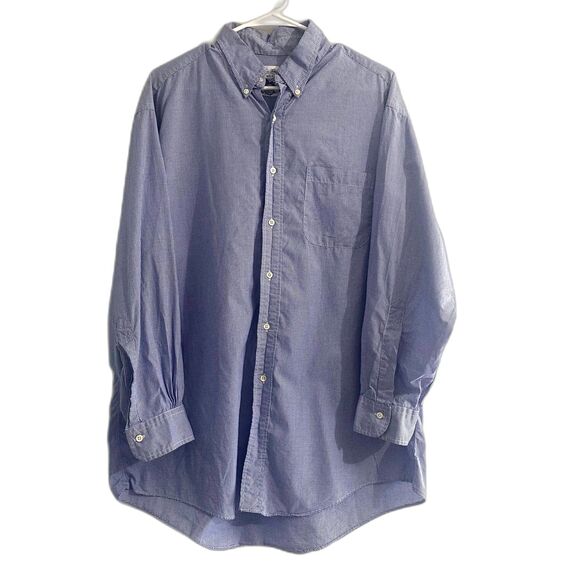 Vintage Brooks Brothers Makers Relaxed Fit Button Down Blue Check Size‎ 16.5 - Picture 1 of 3